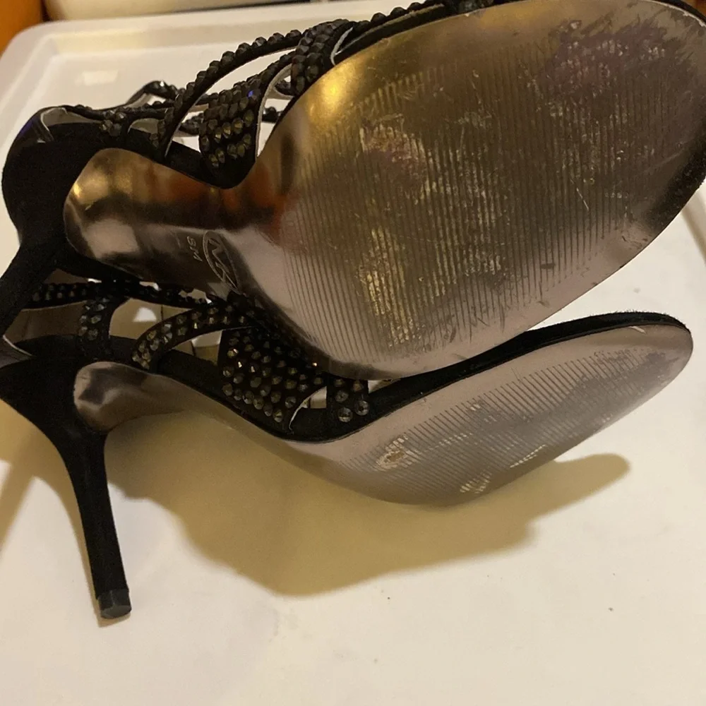 Michael Kors Women's Shala Sandal Suede Black size 8